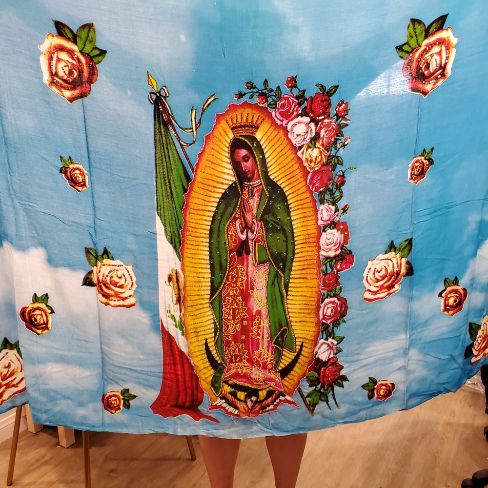 Virgen de Guadalupe embellished sarong
